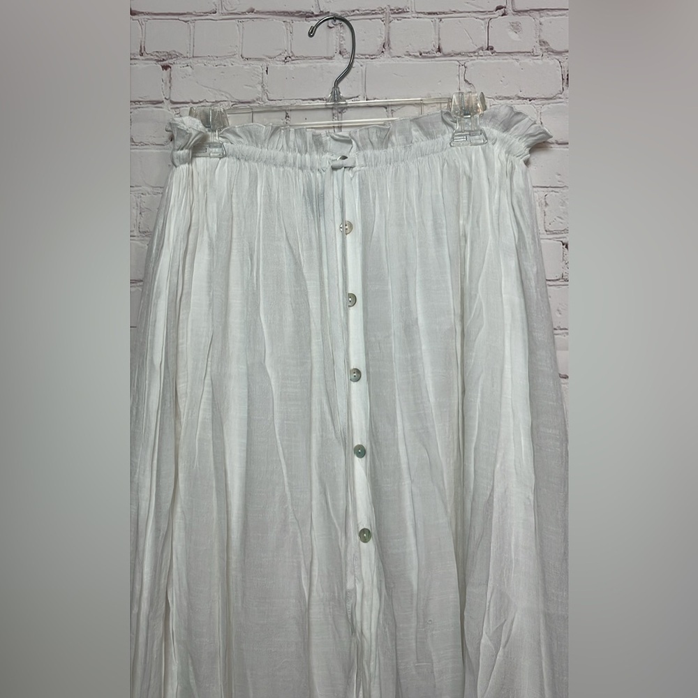 Lulus Simple Inspiration White Button-Front Maxi … - image 3